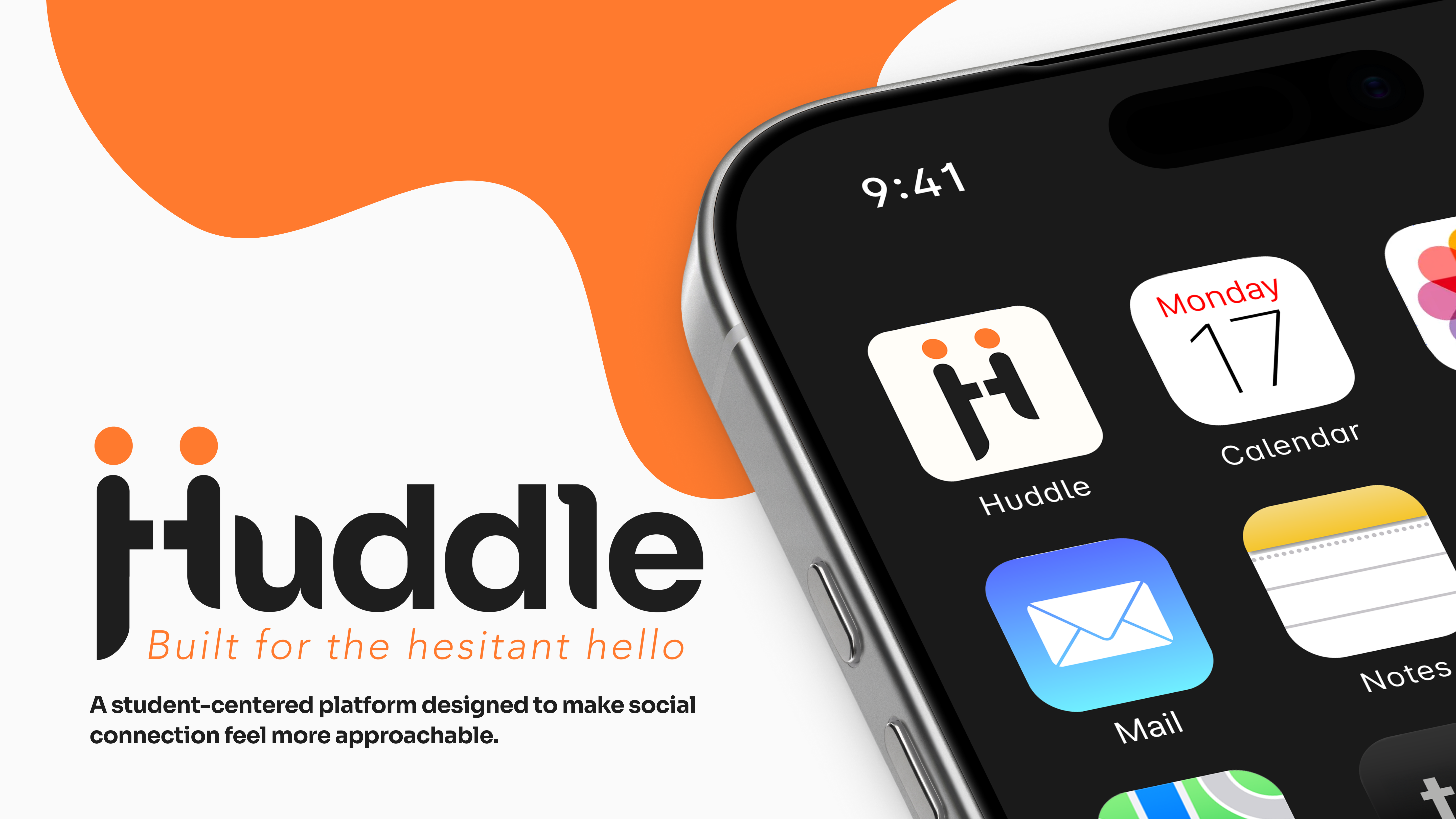Huddle cover: the Huddle logo and tagline 